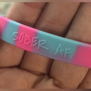 SOBER AF jelly bracelet